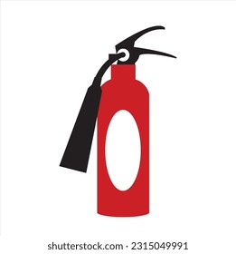 Equipo simple de extinción de incendios. Unidad de seguridad de lucha contra incendios de forma y tipo diferentes para la prevención y protección frente a la llama de la ilustración vectorial aislada en fondo blanco