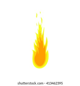 Simple Fire Fireball Stock Vector (Royalty Free) 413462395 | Shutterstock