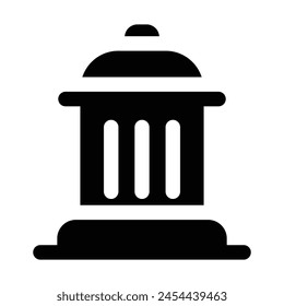 Simple Fire Hydrant Solid icon. The icon can be used for websites, print templates, presentation templates, illustrations, etc