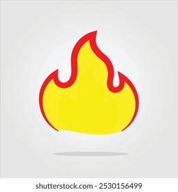 Simple fire icon featuring bold, sharp flames. Ideal for representing heat, energy, or danger in designs. The clean silhouette ensures clarity and impact across various applications.