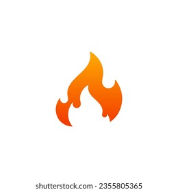 Simple Fire. Icon illustration,
. fire vector for design