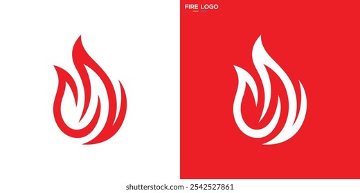 Logotipo simples. Quente, ember. Modelo de design de símbolo de ícone EPS 10