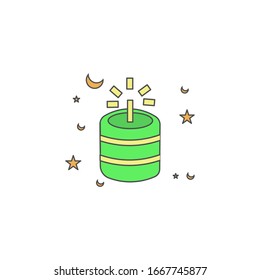 plantilla de diseño de icono de firecracker simple