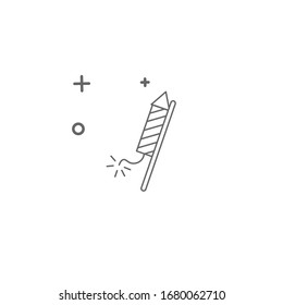 simple firecracker icon design template