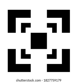 logotipo cuadrado simple y firme