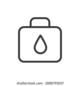 Simple first aid kit line icon. Premium symbol in stroke style. Design of first aid kit icon. Vector illustration.