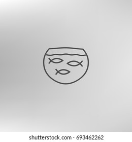 Simple fish icon