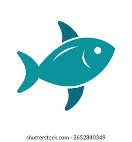 Simples ícone de peixe para Aquatic Animal ou Sea Life Design
