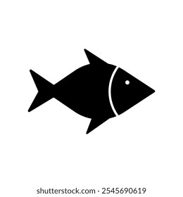 Icono de pescado simple EPS 10