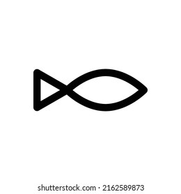 icono de pescado simple para aplicación móvil