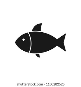 Simple Fish Icon Vector Illustration Stock Vector (Royalty Free) 1130282525