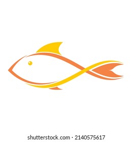 Simple fish illustration vector design