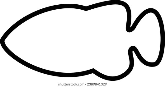 Simple Fish Line Art Logo
