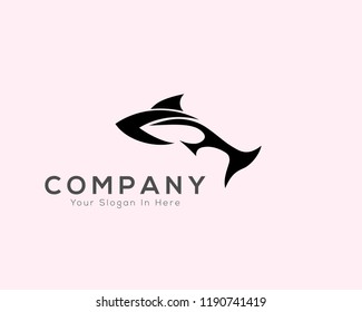 Simple fish logo art