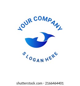 Logotipo simple de pescado, puede utilizarse como logotipo para la empresa, marca, etc