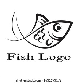 simple Fish Logo Desaign Icon
