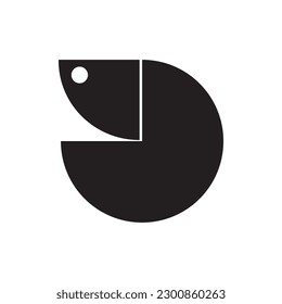simple fish logo icon illustration.