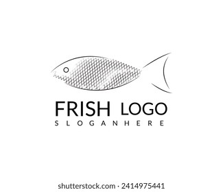 Simple Fish logo illustration design.