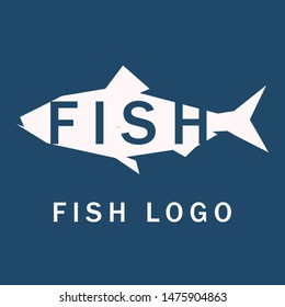 simple fish logo template design