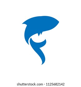 simple fish logo template vector animal