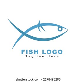 Simple Fish Logo Vector Illustration. Vector eps.10