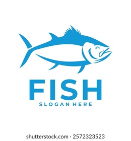 Simple Fish logo vector template
