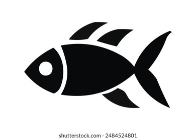 Simple Fish Outline Vector Design