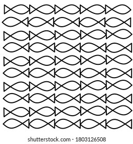 Simple fish pattern seamless. Suitable for ornaments, products, decorations, wall design and, wallpaper. Background pattern illustration vector design. 