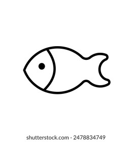 Icono de Vector de pescado simple aislado