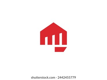 simple fist with home icon logo design