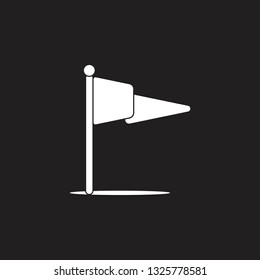 simple flag 3d design symbol vector