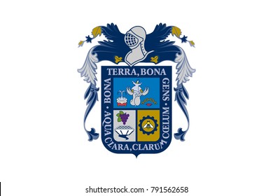 Simple flag of Aguascalientes is a state of Mexico