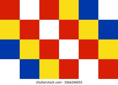 Simple flag of Antwerp is a state of Belgium