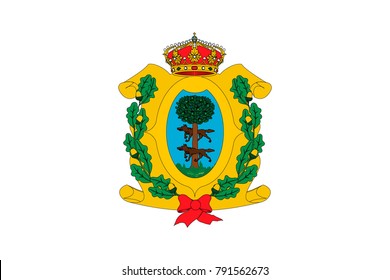 Simple flag of Durango is a state of Mexico