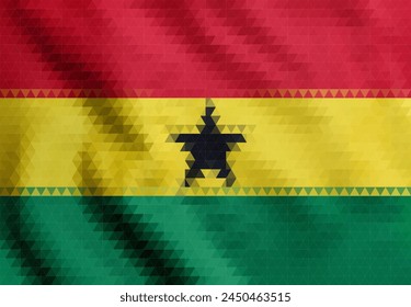 Simple flag of Ghana. Correct size, proportion, colors