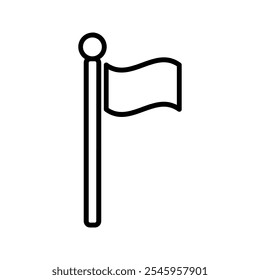 Simple Flag Icon. Contains Icons such as Achievement, Victory, vector illustration on a white background