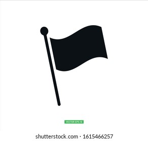 Simple flag icon isolated on white background