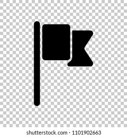 Simple flag icon. On transparent background.