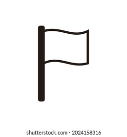 simple flag icon stock vector illustration on white background
