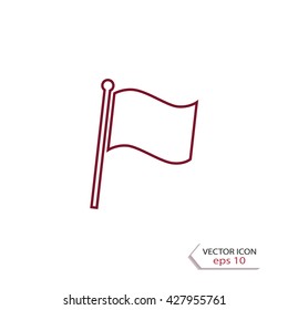 Simple flag icon, vector design element