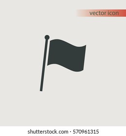 Simple flag icon, vector design element