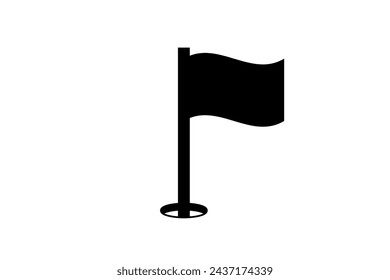 Simple flag icon vector. Location marker symbol. vector illustration eps.