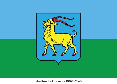 Simple flag of Istria. Correct size, proportion, colors