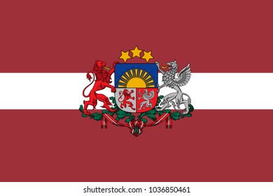 Simple flag of Latvia