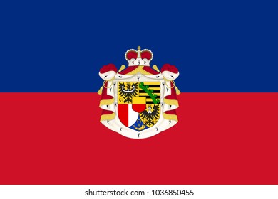Simple flag of Liechtenstein