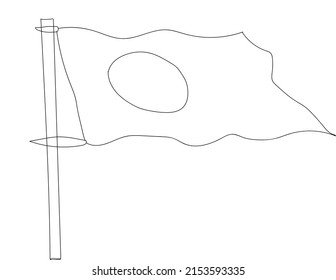 Simple Flag Line Art Design Stock Vector (Royalty Free) 2153593335 ...