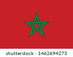 Simple flag of Morocco. Moroccan flag