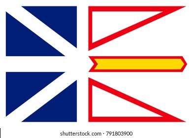 Newfoundland flag Royalty Free Stock SVG Vector