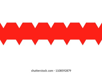 Simple flag of Omsk. Correct size, proportion, colors