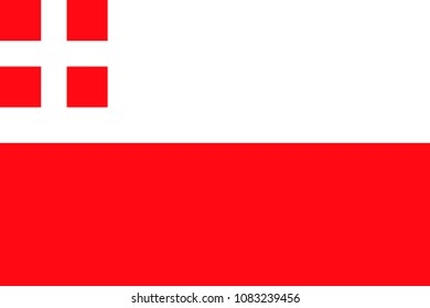 Simple flag of Utrecht is a state of Netherlands